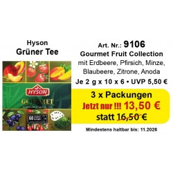 Art. Nr. 9106 Angebot 3 x Hyson Grüner Gurman 2 x 6 x 10 