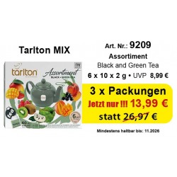 Art. 9209 Tarlton MIX - Assortiment Black und Green 2Gr. x 10 x 6 Flaver