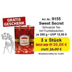 Art. 9155 3x Hyson Schwarzer Tee "Sweet Secret" je 200g