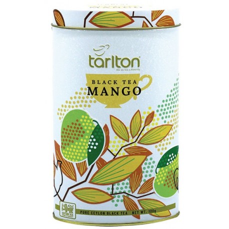 Tarlton Schwarze Tee Mango Oval Tin 100 Gr.