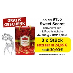 Art. 9155 3x Hyson Schwarzer Tee "Sweet Secret" je 200g