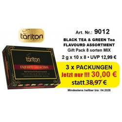 Angebot 3 x Tarlton Gift Pack 8 sorten Black Ceylon Tea 2 gr x 10 x 8