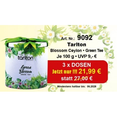 Angebot Art. 9092 Tarlton Blossom Ceylon Green Tee 3 x 100 Gr.