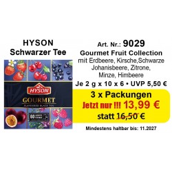 Art. Nr. 9029 Angebot 3 x Hyson Schwarzer Tee Gurman 2 x 6 x 10