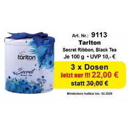 Angebot Art. 9113 Tarlton Black Tee Secret Ribbon 3 x 100 Gr.